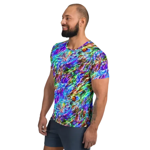 Faini Whirlwind on a Men's Athletic T-Shirt