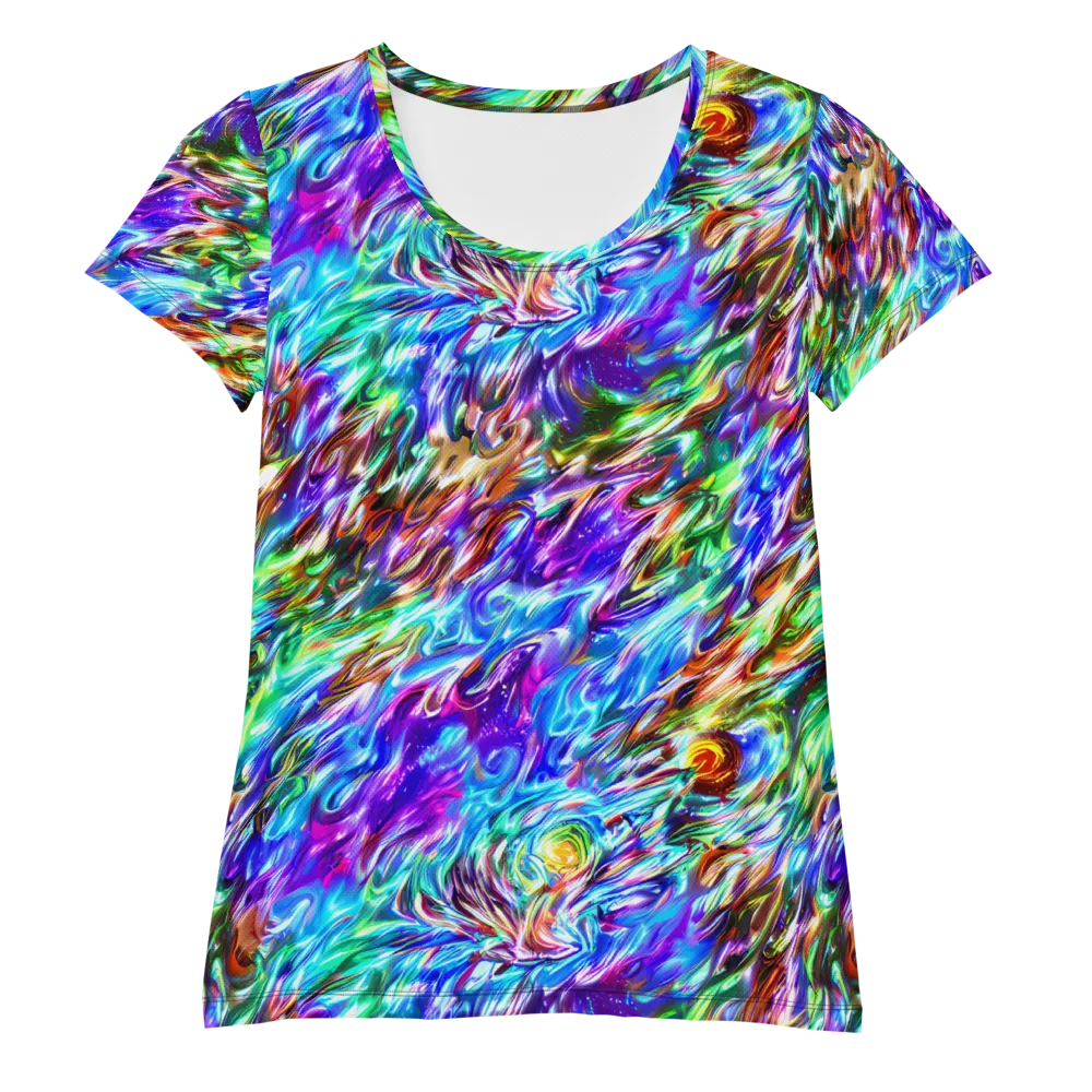 Faini Whirlwind on Women's Athletic T-Shirt — Front