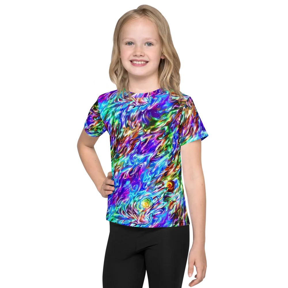 Faini Whirlwind on Kids Crew Neck T-Shirt — Front