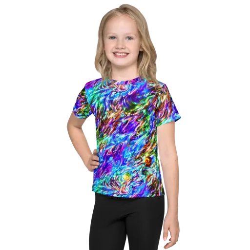 Faini Whirlwind on a Kids Crew Neck T-Shirt