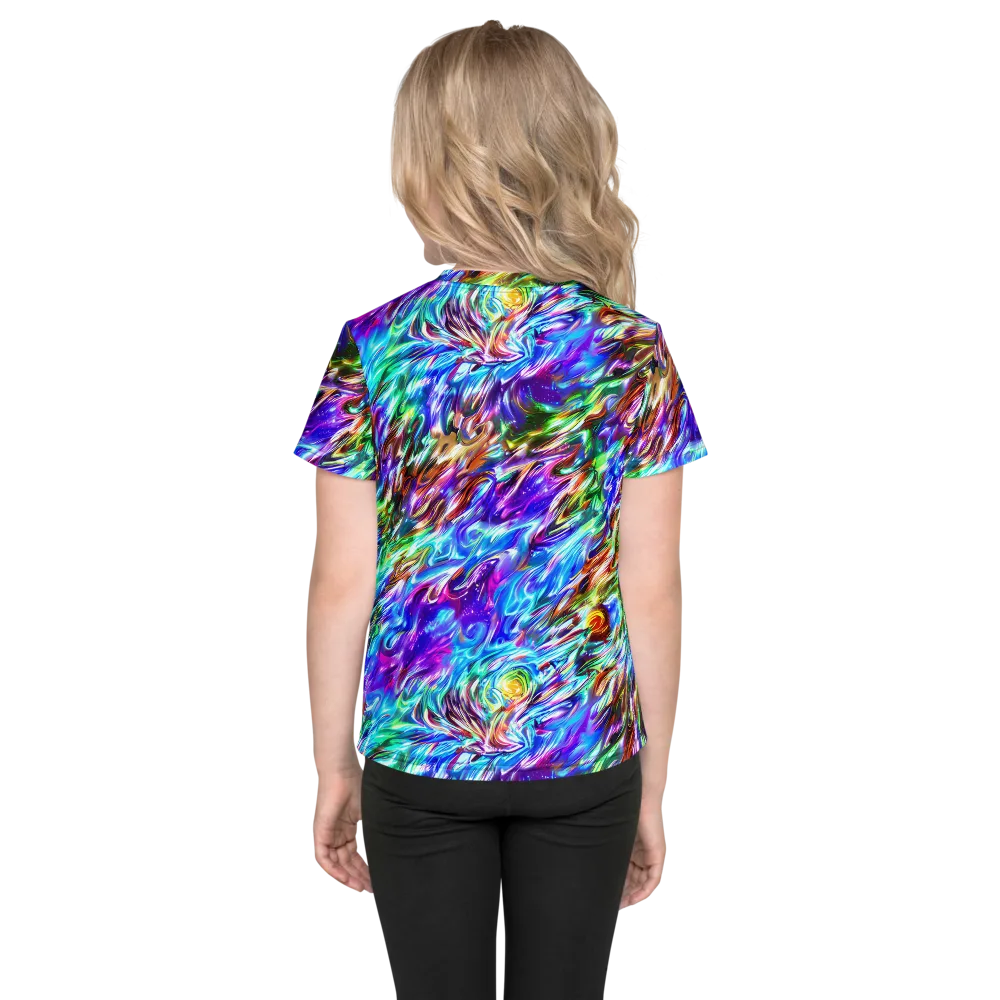 Faini Whirlwind on Kids Crew Neck T-Shirt — Back