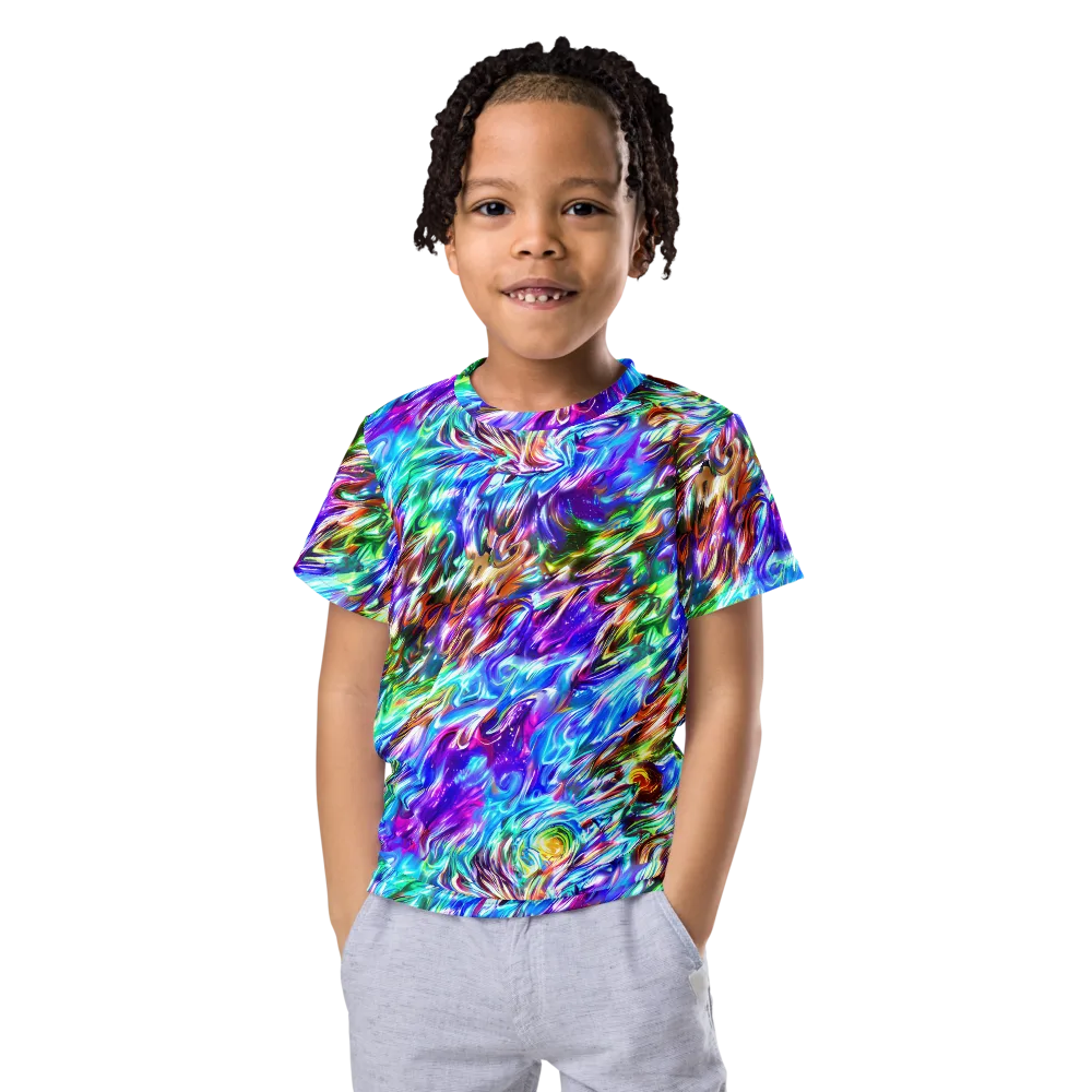 Faini Whirlwind on Kids Crew Neck T-Shirt — Front