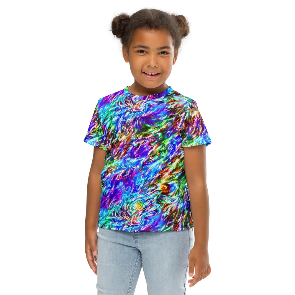 Faini Whirlwind on Kids Crew Neck T-Shirt — Front