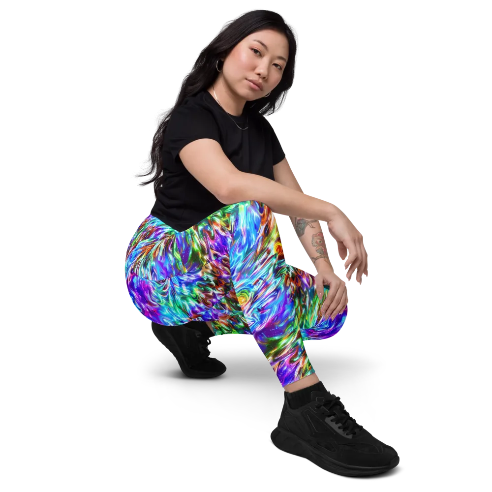 Faini Whirlwind on Leggings with Pockets — Right Front