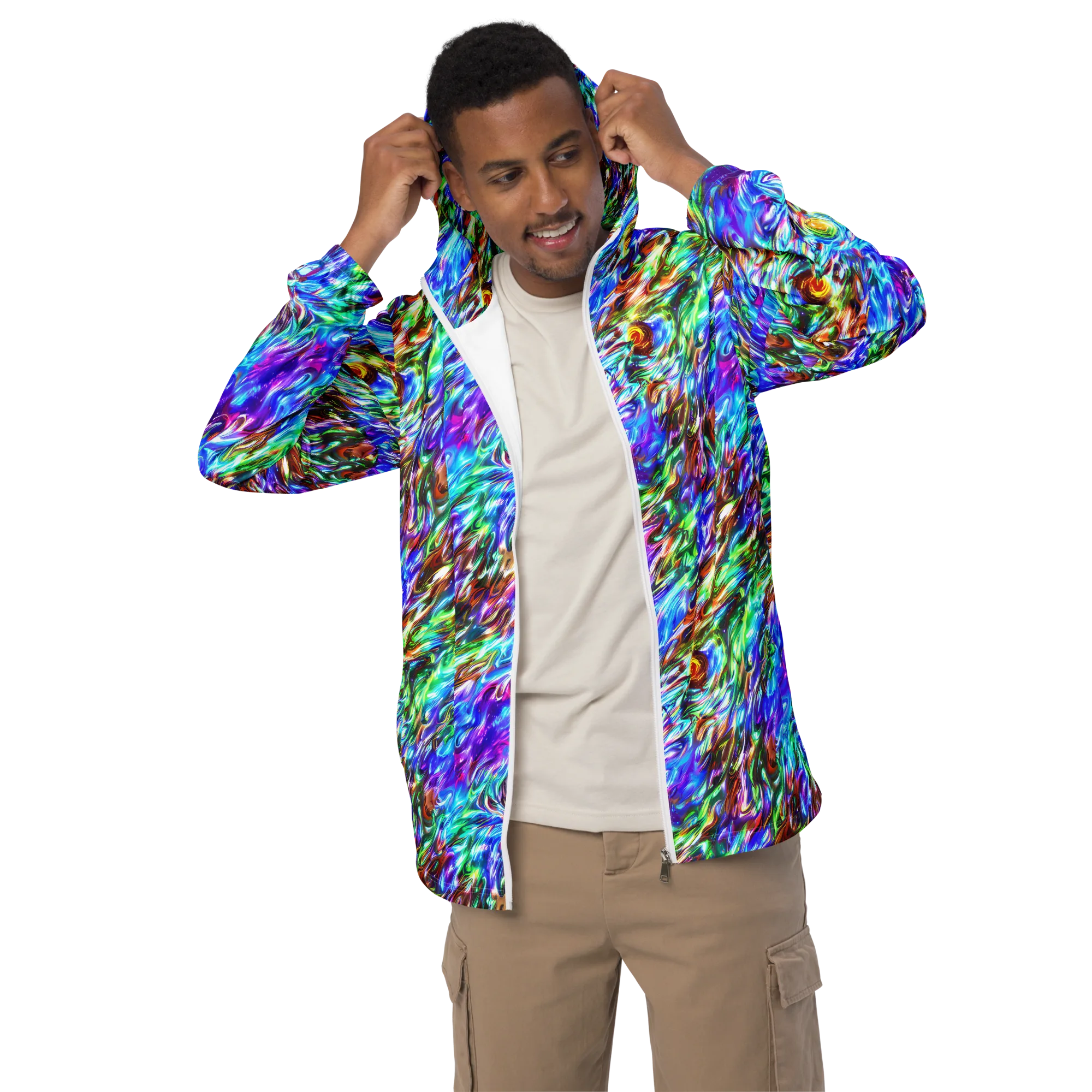 Faini Whirlwind on Men's Windbreaker — Front