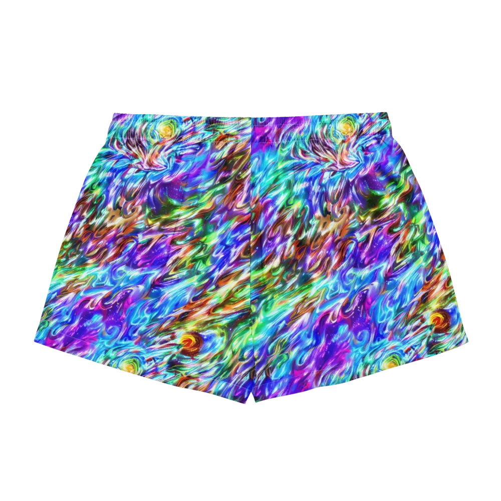 Faini Whirlwind on Women's Pajama Shorts — Back