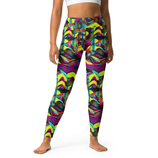 Neon Fold on a Yoga Leggings
