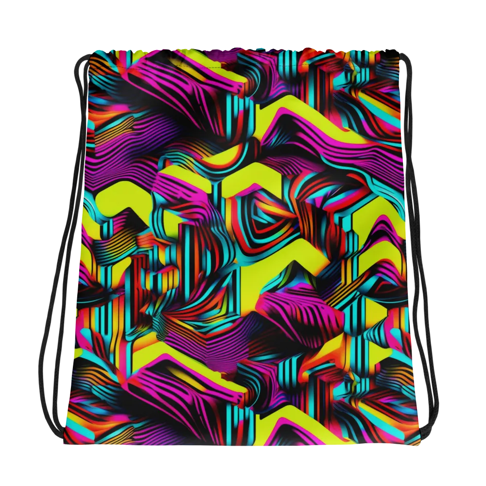 Neon Fold on Drawstring Bag — Photo