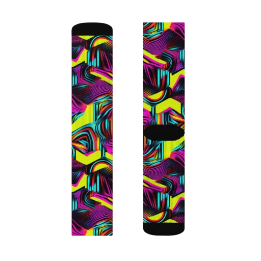 Neon Fold on a Socks