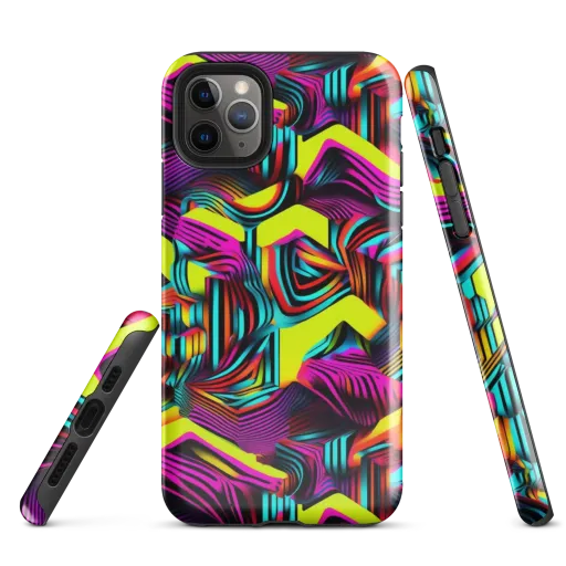 Neon Fold on a Tough Case for iPhone®