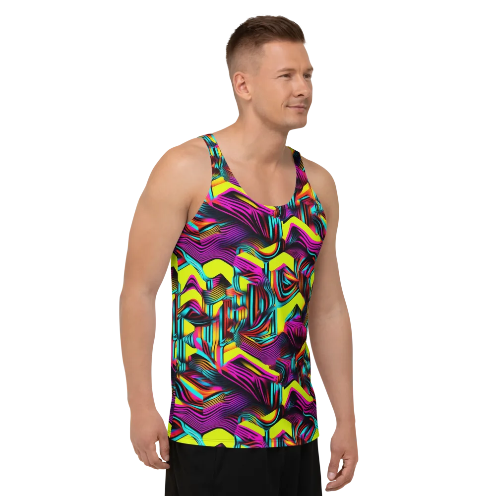 Neon Fold on Men's Tank Top — Right Front