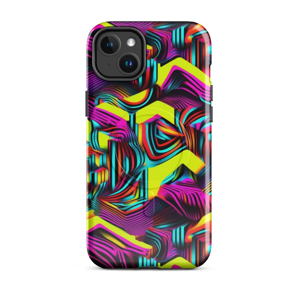 Neon Fold on MagSafe Tough Case for iPhone® — Front