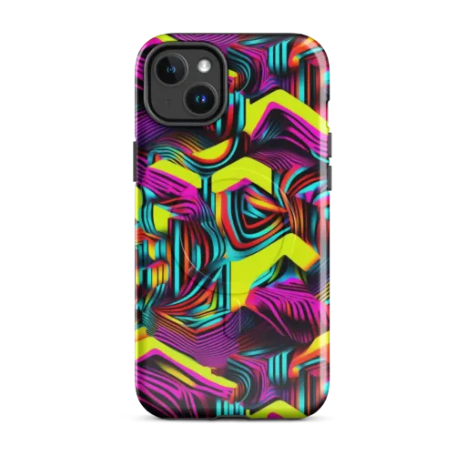 Neon Fold on a MagSafe Tough Case for iPhone®