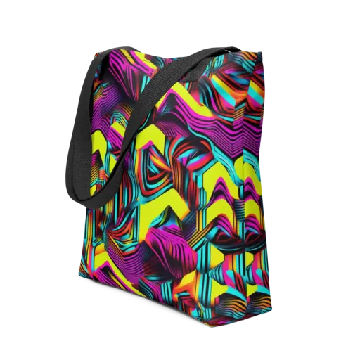 Neon Fold on a Tote Bag