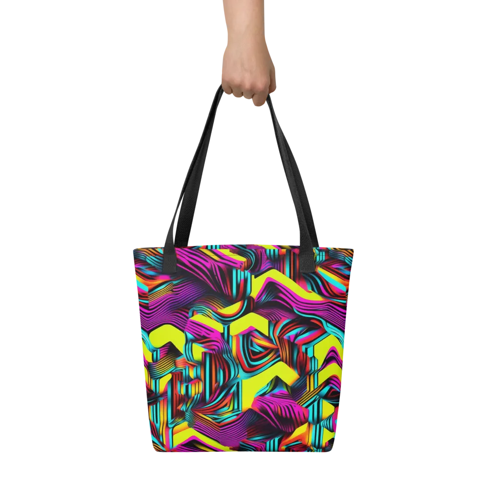 Neon Fold on Tote Bag — Front
