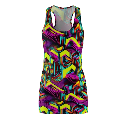 Neon Fold on a Racerback Dress