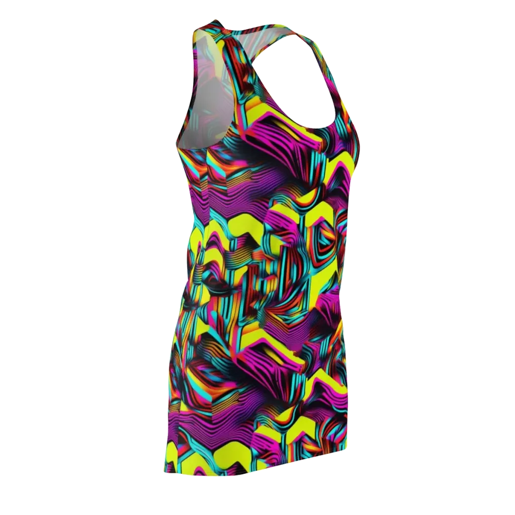 Neon Fold on Racerback Dress — Front Side