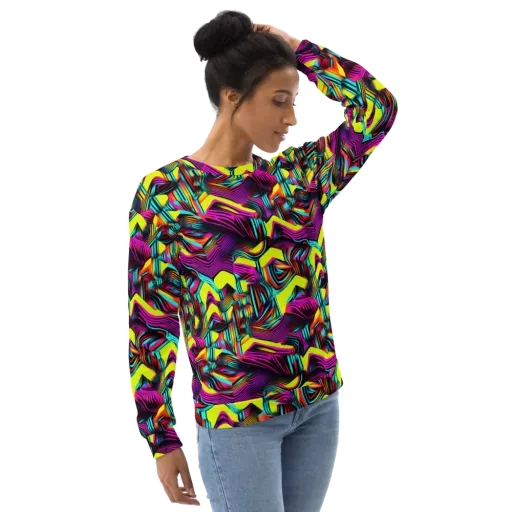 Neon Fold on a Sweatshirt