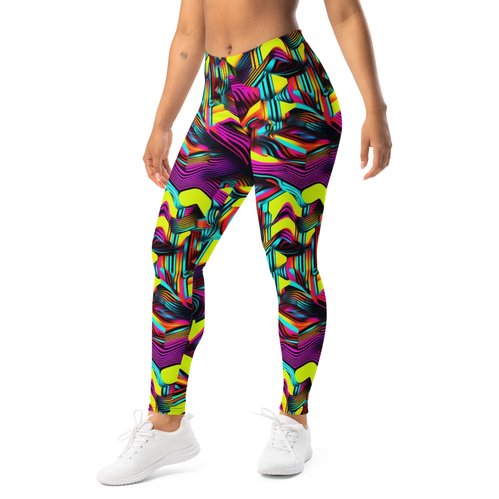 Neon Fold on Leggings — Left Front