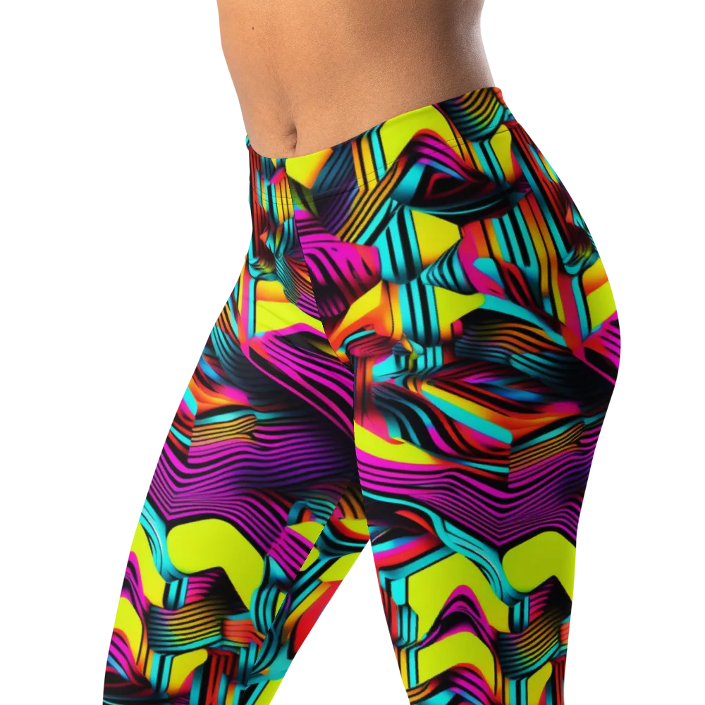 Neon Fold on Leggings — Left Front