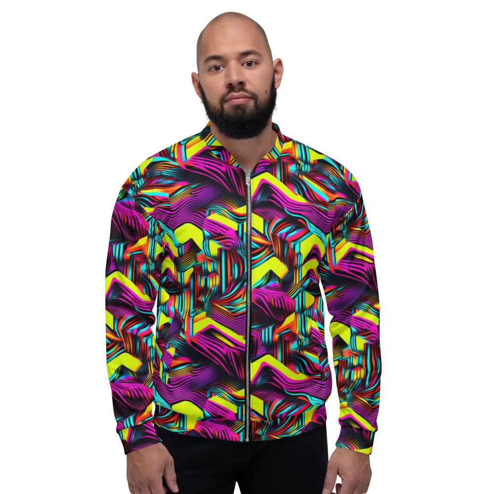 Neon Fold on Bomber Jacket — Front