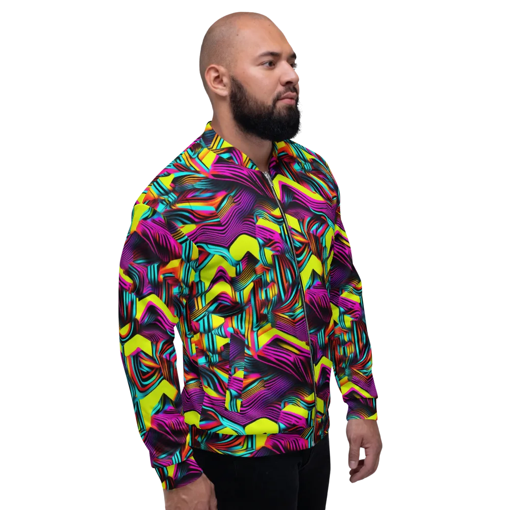 Neon Fold on Bomber Jacket — Right