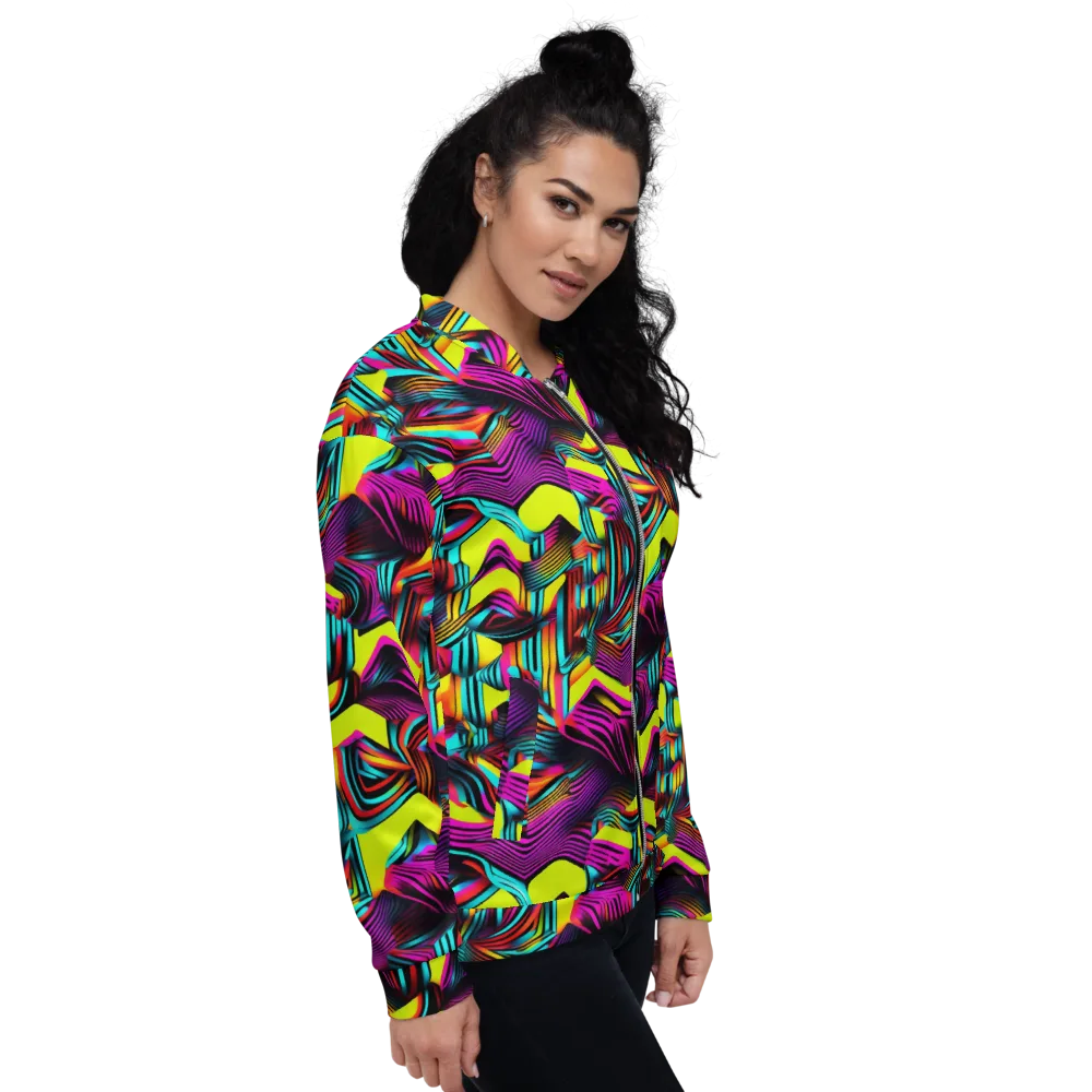 Neon Fold on Bomber Jacket — Right