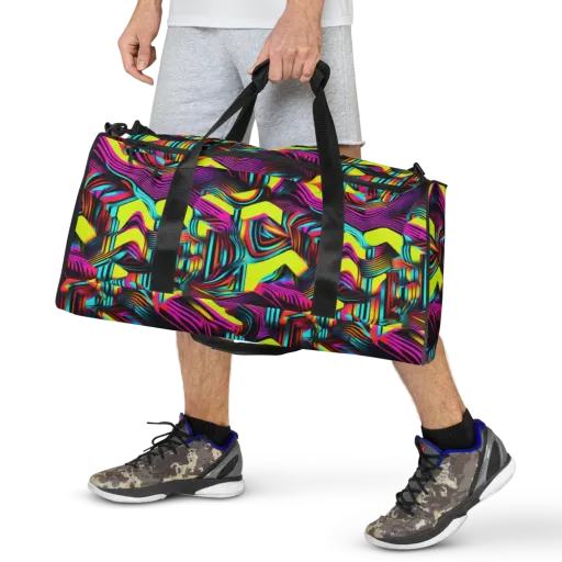Neon Fold on a Duffle Bag