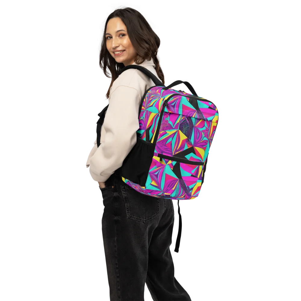 Vivid Frond on Utility Backpack — Back