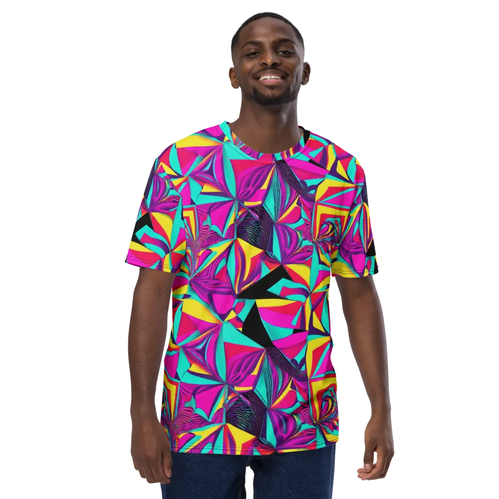 Vivid Frond on Men's Crew Neck T-Shirt — Front