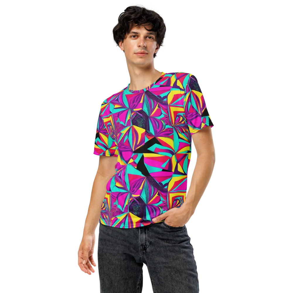 Vivid Frond on Men's Crew Neck T-Shirt — Front