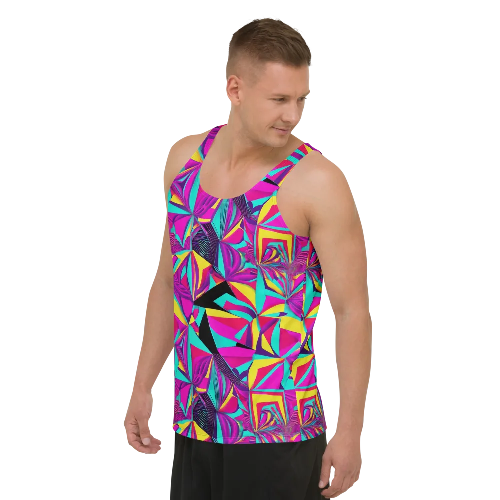 Vivid Frond on Men's Tank Top — Left Front