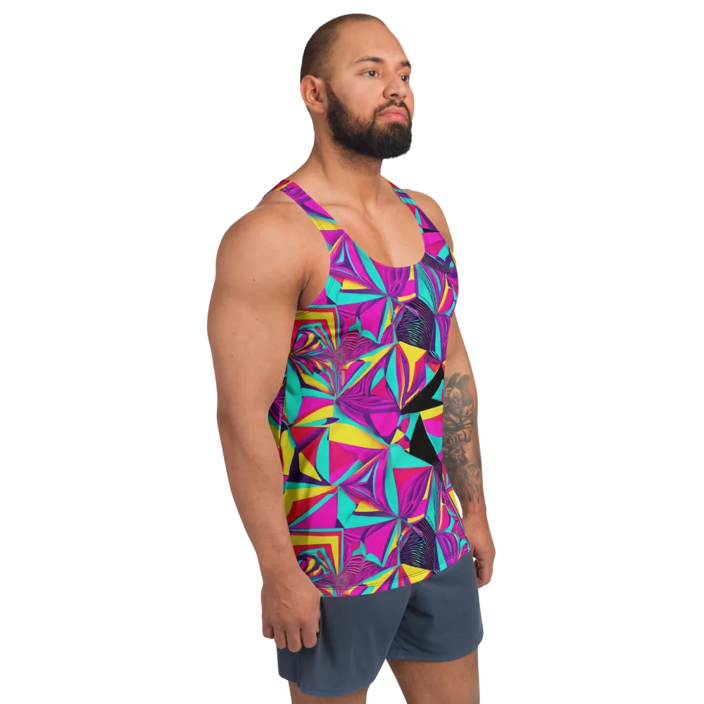 Vivid Frond on Men's Tank Top — Right Front