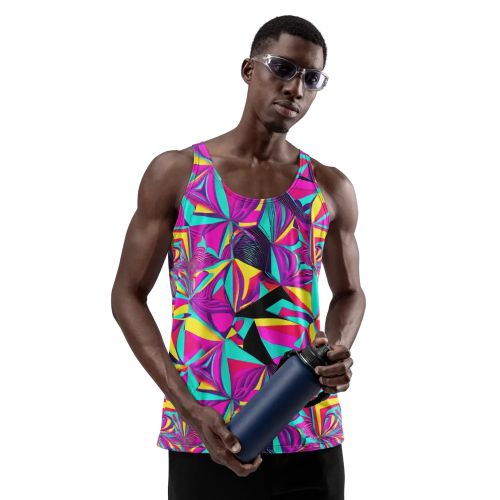 Vivid Frond on Men's Tank Top — Front
