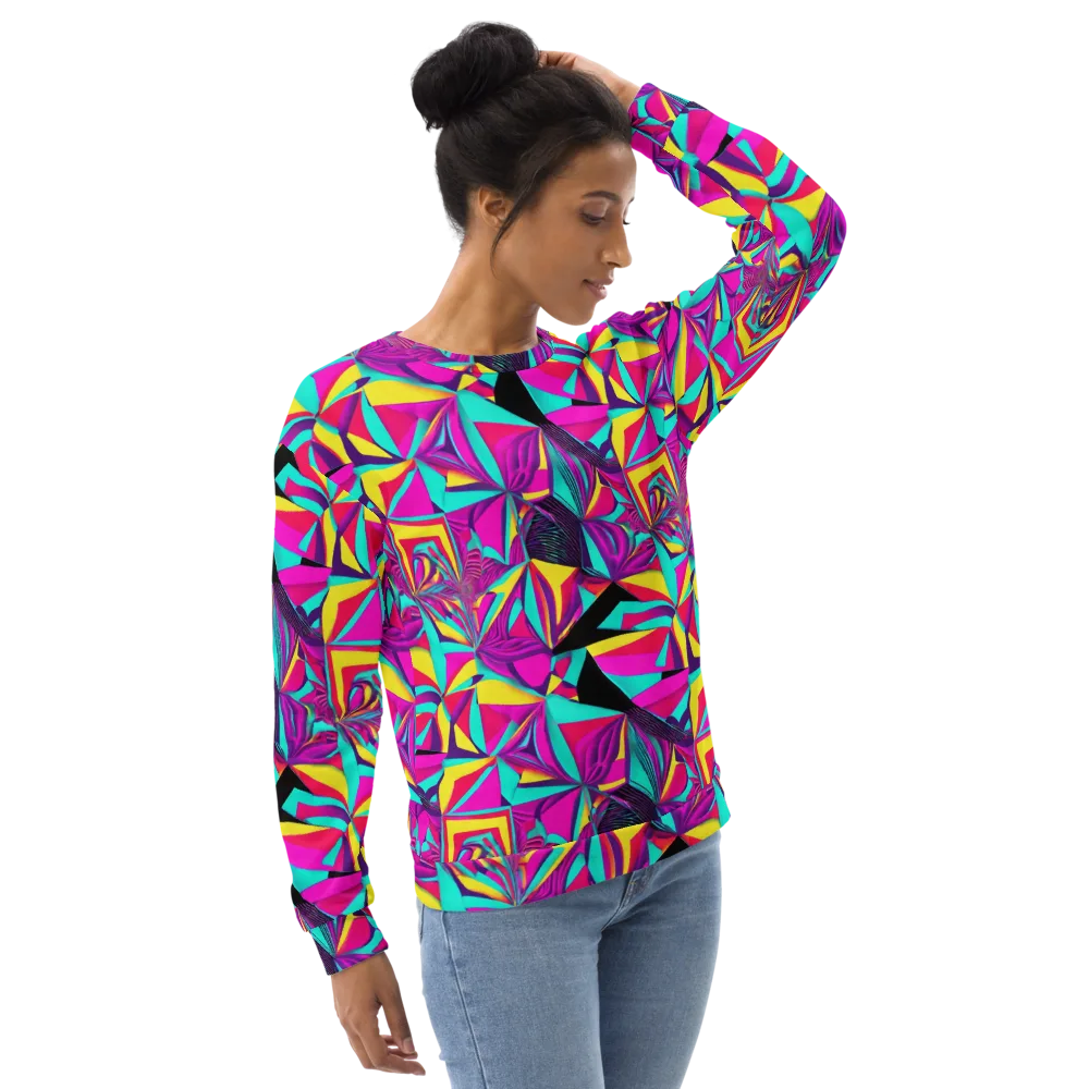 Vivid Frond on Sweatshirt — Right Front