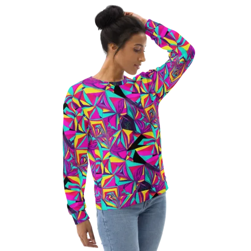 Vivid Frond on a Sweatshirt
