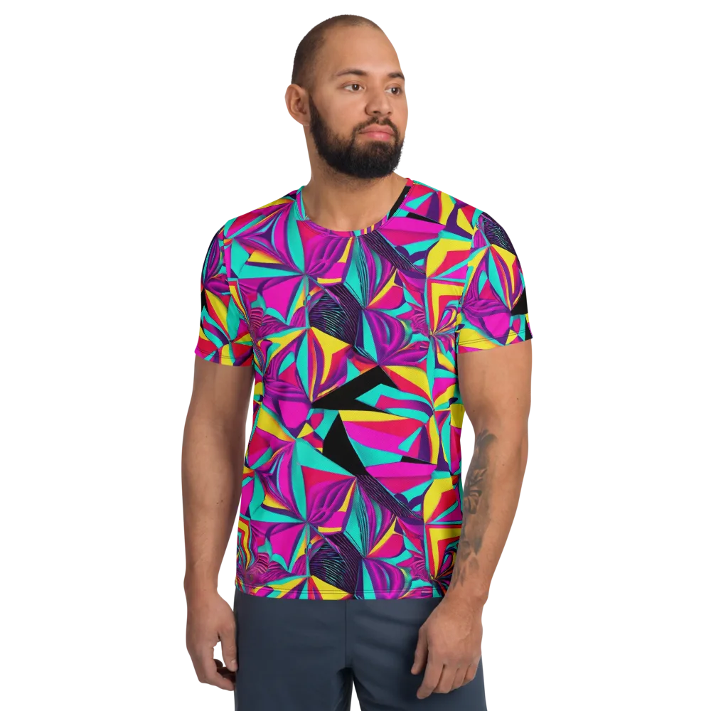 Vivid Frond on Men's Athletic T-Shirt — Front