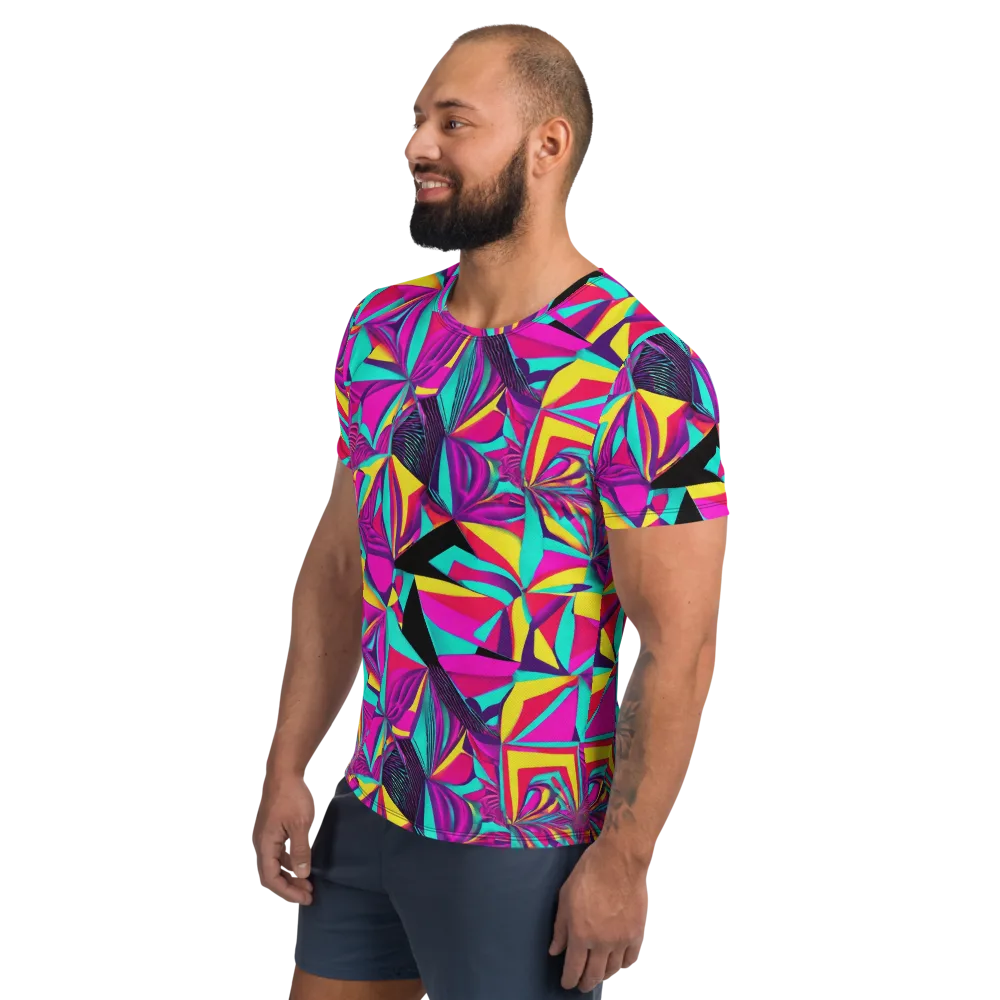 Vivid Frond on Men's Athletic T-Shirt — Left