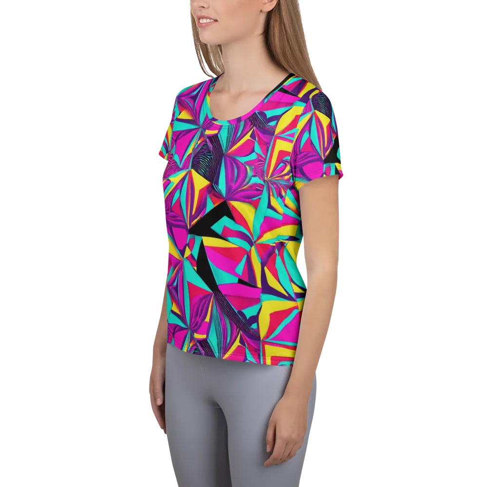 Vivid Frond on Women's Athletic T-Shirt — Left