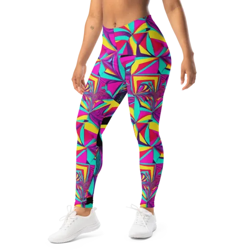 Vivid Frond on a Leggings