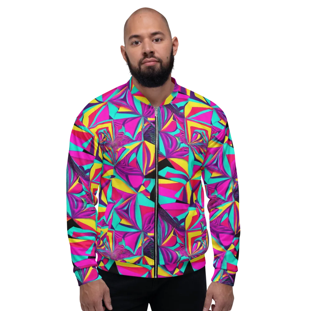 Vivid Frond on Bomber Jacket — Front
