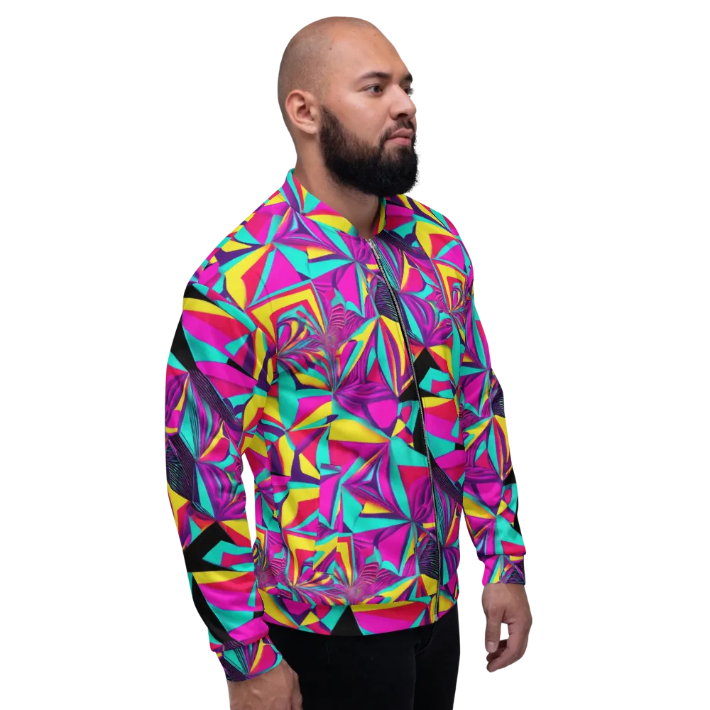 Vivid Frond on Bomber Jacket — Right