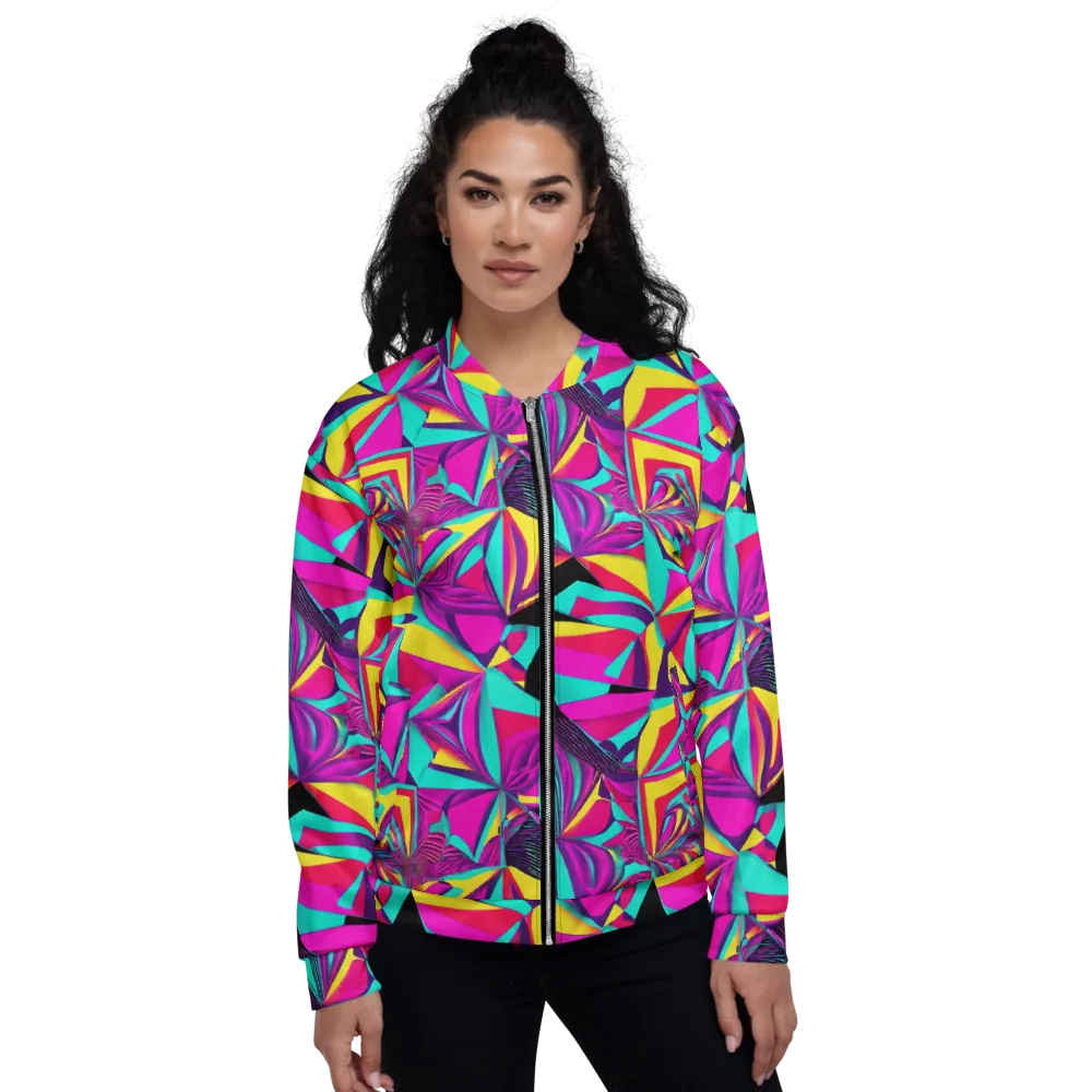 Vivid Frond on Bomber Jacket — Front