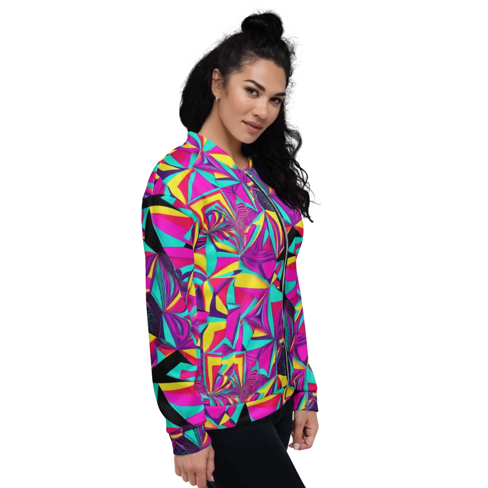 Vivid Frond on Bomber Jacket — Right