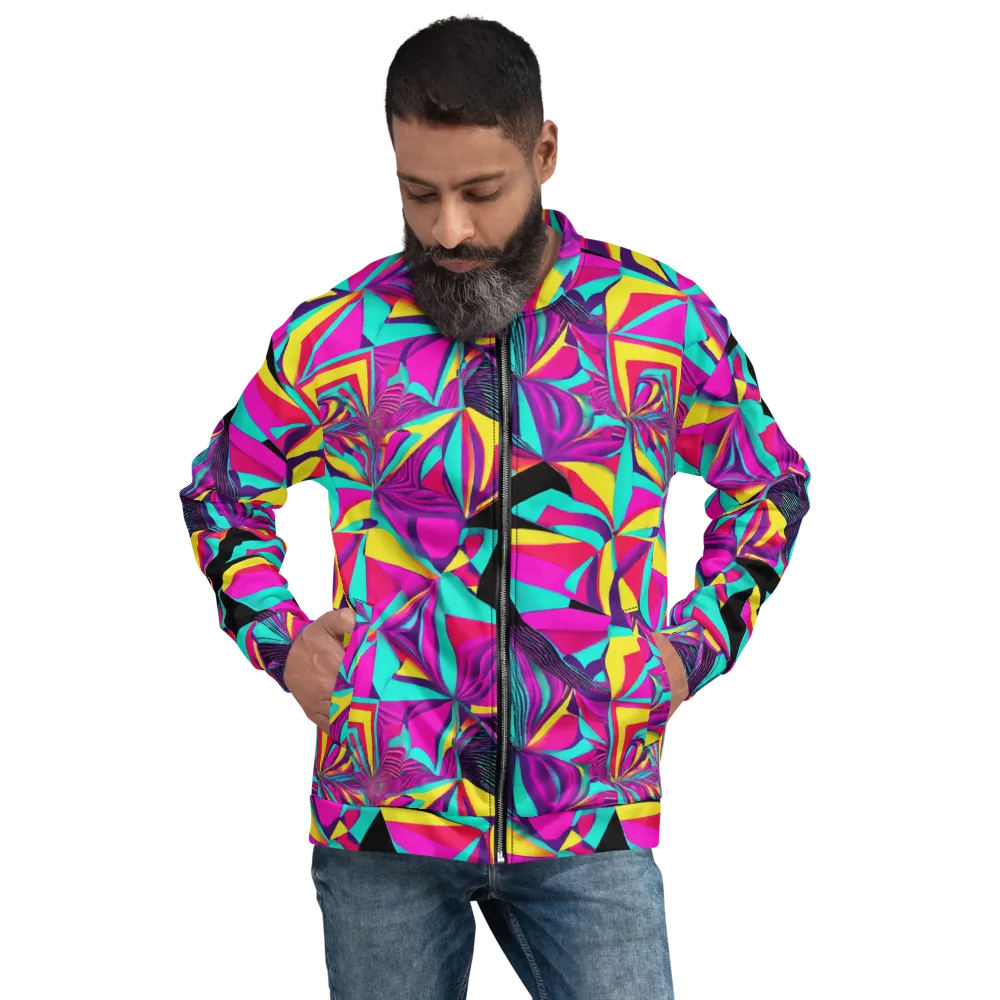 Vivid Frond on Bomber Jacket — Front