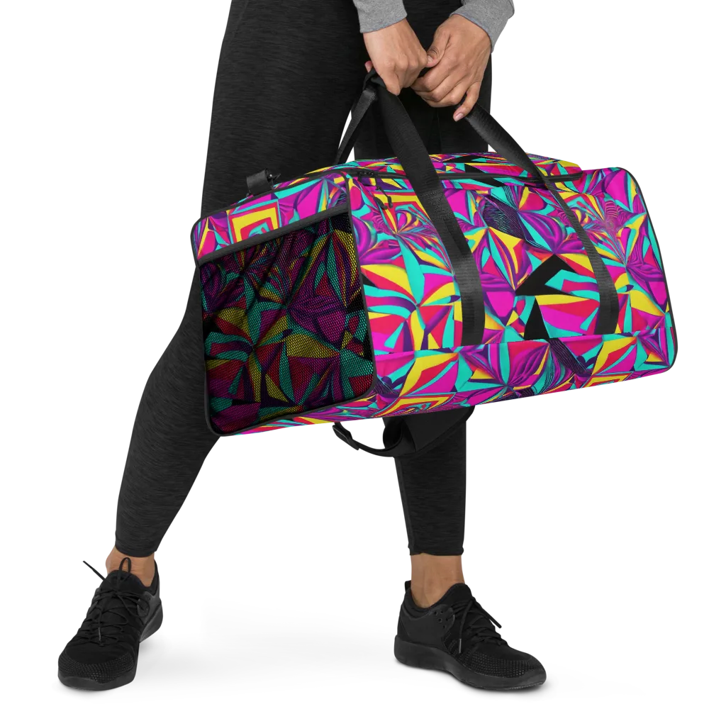 Vivid Frond on Duffle Bag — Right Front