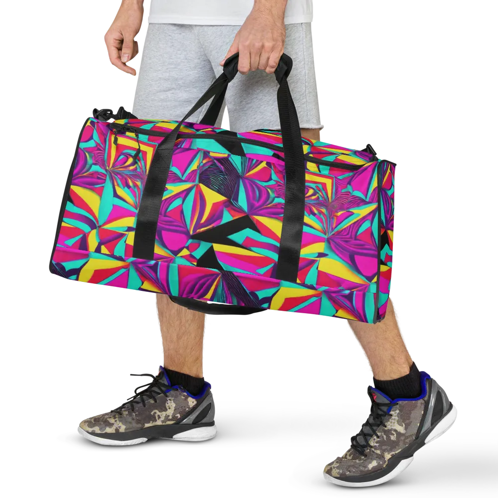 Vivid Frond on Duffle Bag — Front