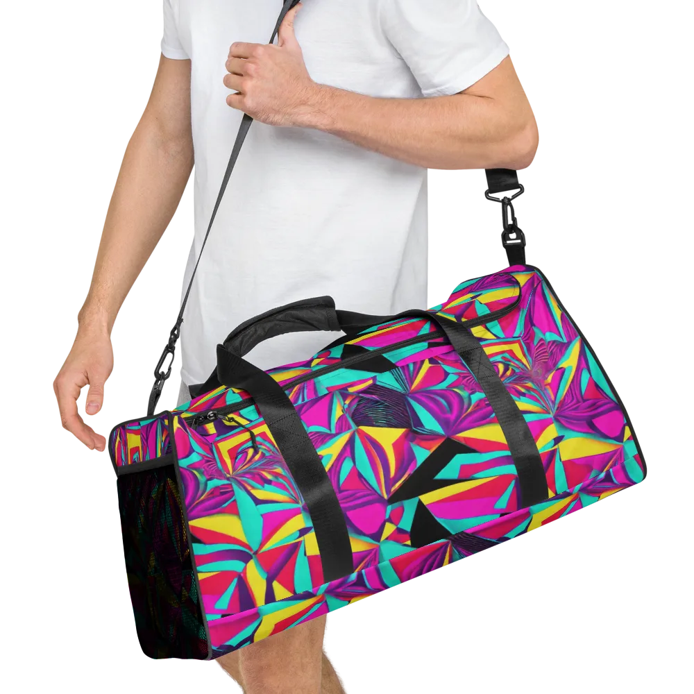 Vivid Frond on Duffle Bag — Right Front