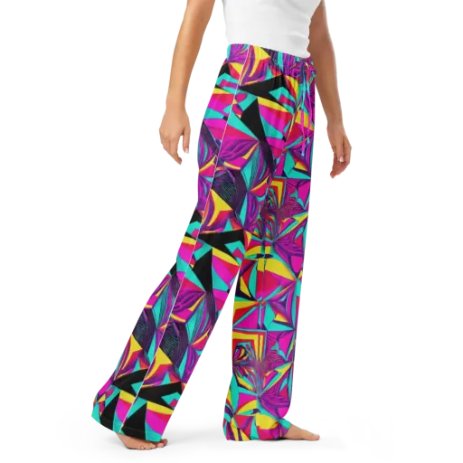 Vivid Frond on a Women's Pajama Pants
