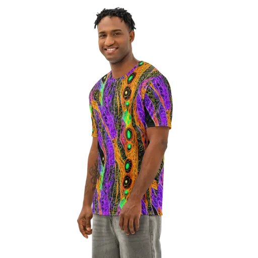 Cooper's Vision on a Men's Cotton Crew Neck T-Shirt